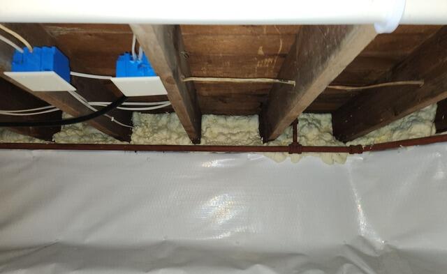 Wet Damp Crawlspace Gets Encapsulation & Water Control Repair in Port Washington, WI - After Photo