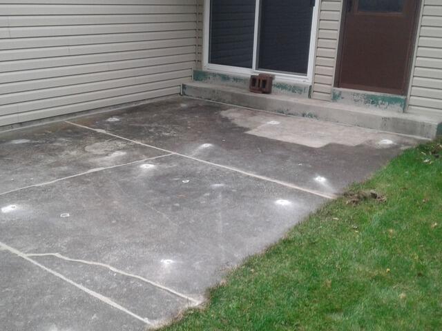 Cement Patio Repaired, Leveled & Sealed in Port Washington, WI - After Photo