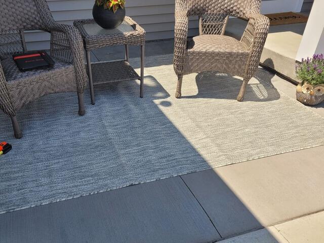Failing Concrete Patio Repaired in Waupun, WI - Before Photo