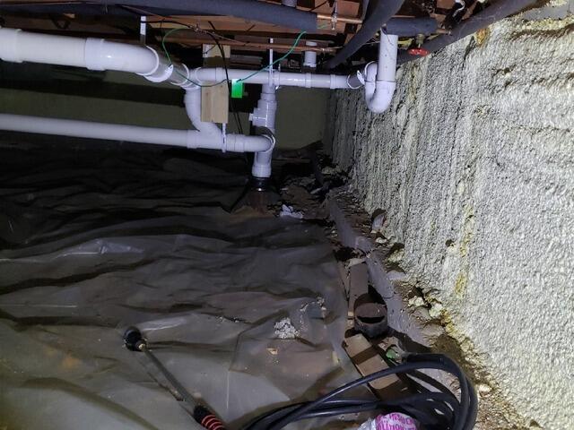 Crawl Space Repair & Water Control in Suamico, WI - Before Photo