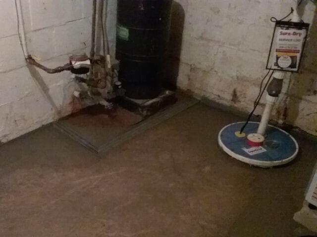 Wet Basement Waterproofing in Suamico, WI - After Photo