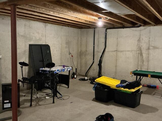 Sump Pump Installation in Pulaski, WI - Before Photo