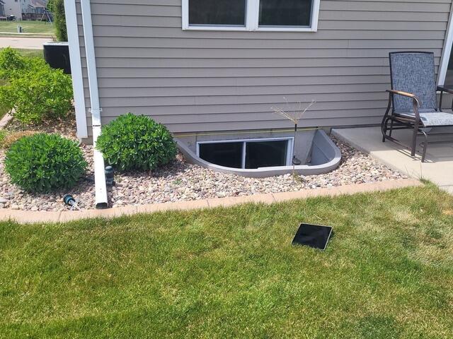 Egress Window & Cover Installation in Green Bay, WI - Before Photo