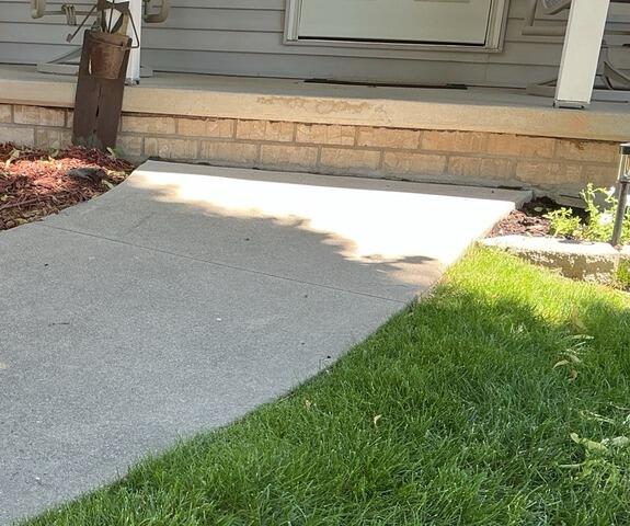 Sunken Concrete Driveway Repair in Menasha, WI