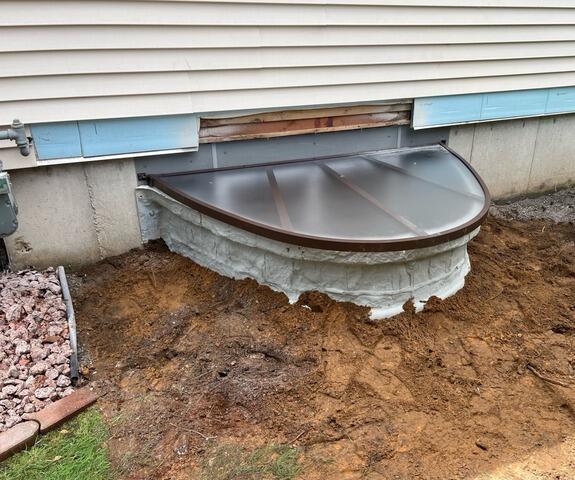 Egress Window Install in Menominee, MI - After Photo