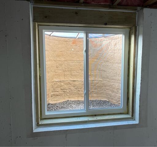 Egress Window Installation in Finished Basement in Menominee, MI - After Photo