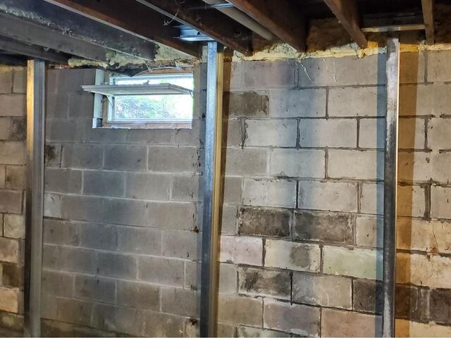 Failing Block Foundation Repaired, Stabilized & Waterproofed in Ripon, WI - After Photo