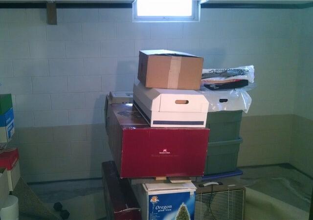 Cracked & Bowing Foundation Repaired in Appleton, WI - Before Photo