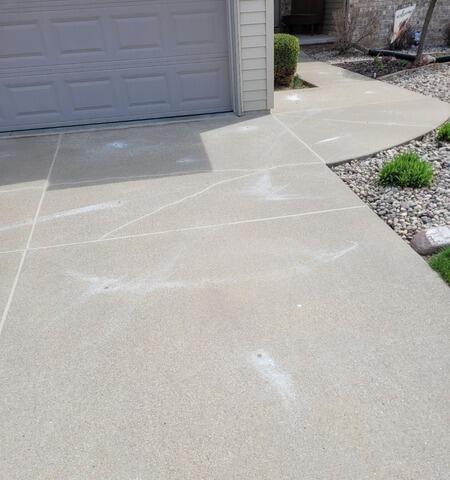 Concrete Driveway Leveled & Sealed in Appleton, WI - After Photo