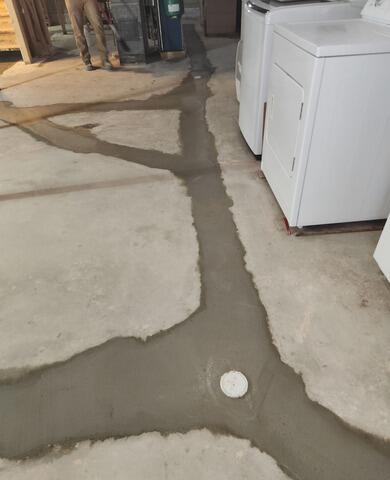Wet Basement Repair & Sump Pump Installation in Sturgeon Bay, WI - After Photo