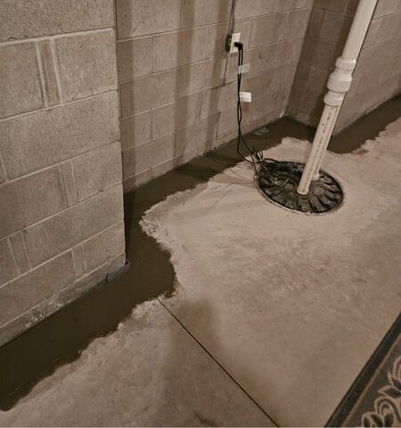 Interior Drainage System Resolves Basement Water Issues in Stevens Point, WI - After Photo