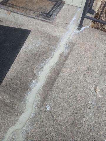 Cracked and Sinking Concrete Patio Steps Repaired & Joints Filled in Rothschild, WI - After Photo