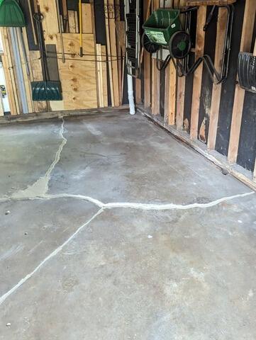 Concrete Garage Floor Repair in Kingsford, MI - After Photo