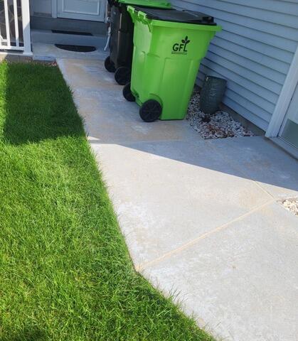 Sunken Concrete Driveway Lifted with Poly Level Foam in Mayville, WI - After Photo