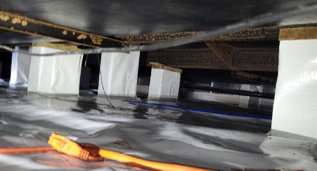 Crawlspace Vapor Barrier Encapsulation Installation in Little Suamico, WI - After Photo