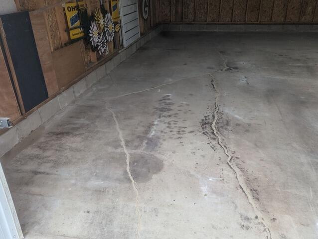 Cracked Garage Floor Repaired in Oconto, WI - After Photo