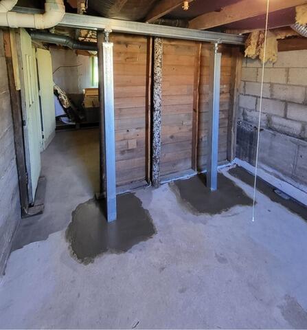 Sloping Floors & Basement Water Issues Resolved in Oconto, WI - After Photo
