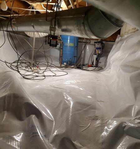 Crawl Space Moisture & Odor Issues Resolved with Vapor Barrier System in Minocqua, WI - After Photo
