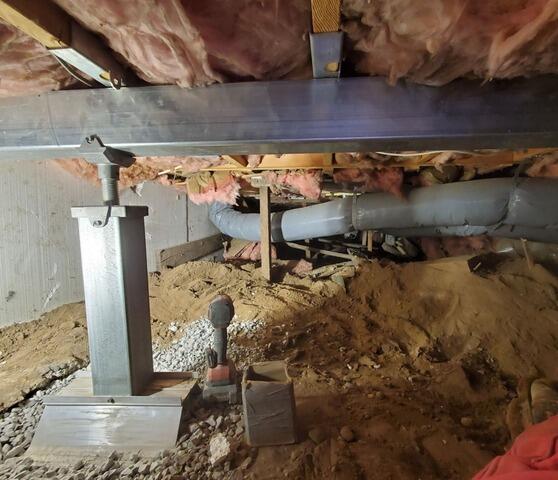Sinking Home Addition Repaired& Stabilized in Tigerton, Wi - After Photo