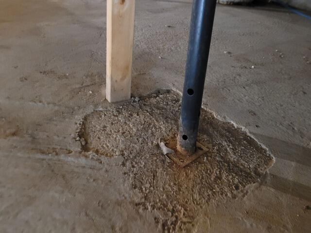 Sagging Floors & Crawl Space Repair in Menominee, MI - Before Photo