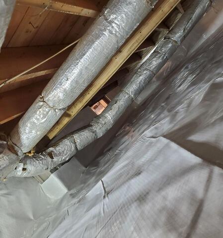Wet Crawl Space Vapor Barrier Encapsulation, Insulation & Sump Pump Install in Wisconsin Rapids, WI - After Photo