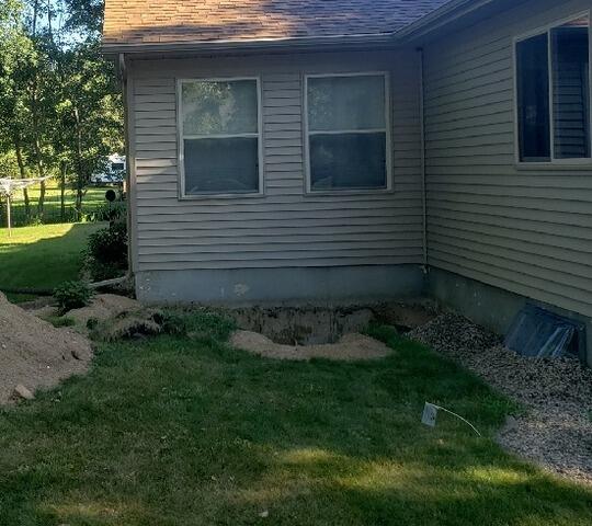 Basement Egress Window Installation in Wisconsin Rapids, WI - Before Photo