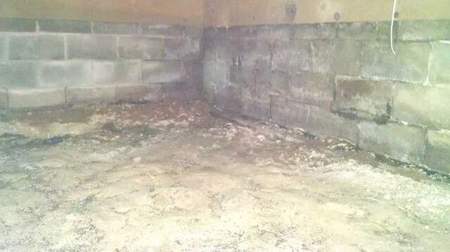 Crawl Space Encapsulation, Waterproofing & Insulating in Antigo, WI - Before Photo
