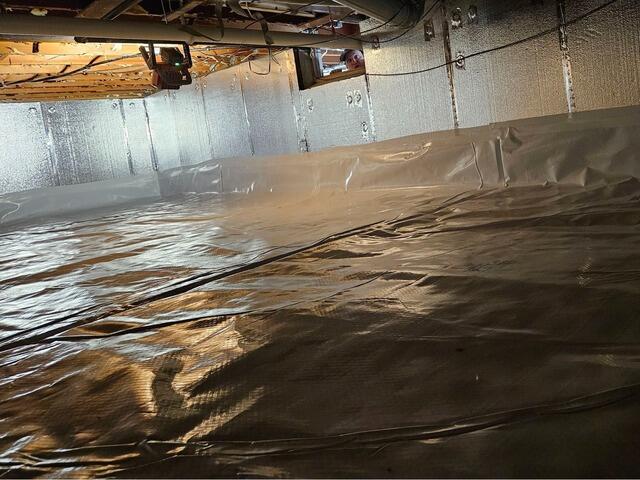 Crawl Space Encapsulation & Moisture Control for Home Addition in Antigo, WI - After Photo