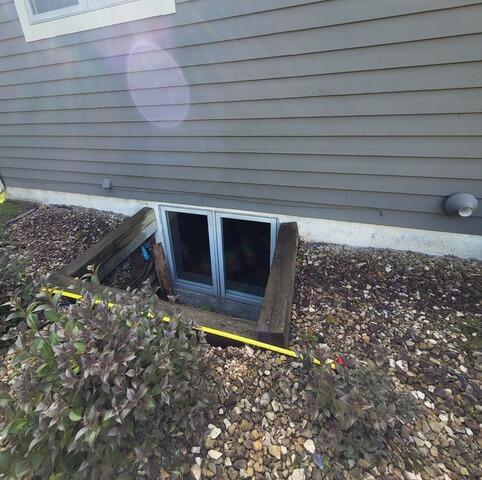 Egress Window Well Replacement in Marshfield, WI - Before Photo