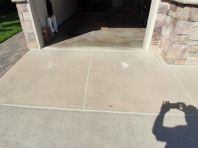 Sunken Garage Apron and Walkway Concrete Repair in Schofield, WI - After Photo