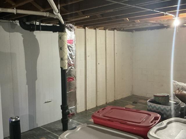 Foundation Wall Repair and Basement Waterproofing in Oshkosh, WI - Before Photo