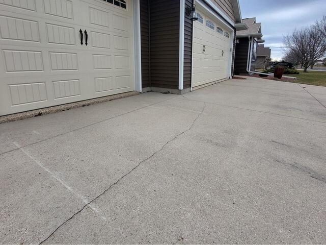 Settled Concrete Repair in Greenville, WI - Before Photo