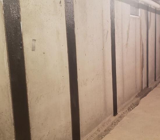 Poured Concrete Foundation Wall Repair in Merrill, WI - After Photo