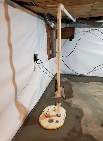 Wet Basement Waterproofing in Merrill, WI - After Photo