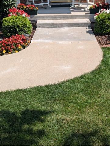 Concrete Sidewalk Leveling and Crack Repair in Green Bay, WI - After Photo