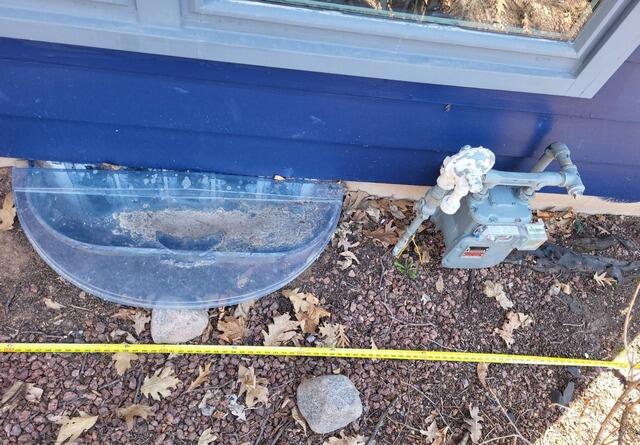 Two Basement Egress Windows Installed in Green Bay, WI - Before Photo