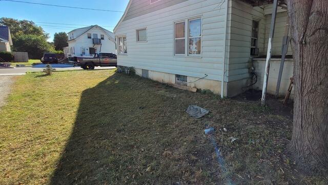 Foundation Settlement Repair with Push Piers in Green Bay, WI - Before Photo