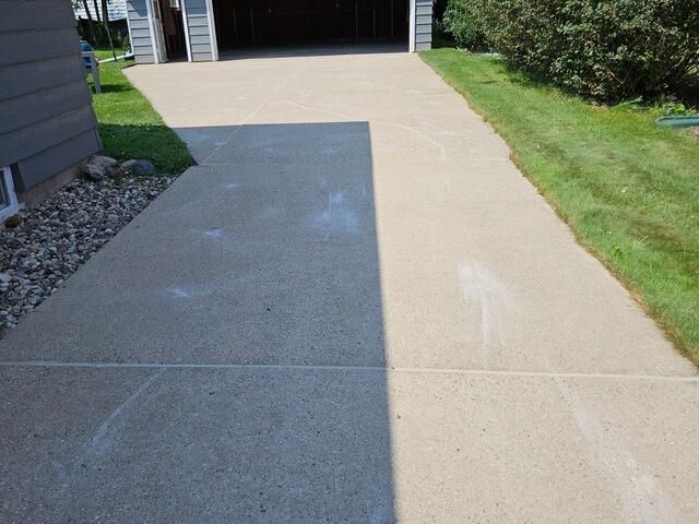 Concrete Driveway Leveling and Crack Repair in Appleton, WI - After Photo