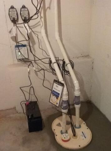 Basement Waterproofing System Installed in Appleton, WI - After Photo