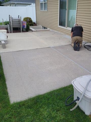 Sunken Back Patio and Walkway Lifted and Repaired in De Pere, WI - After Photo