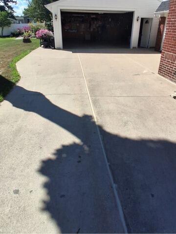 Sunken Driveway and Entrance Concrete Repaired in Denmark, WI - After Photo