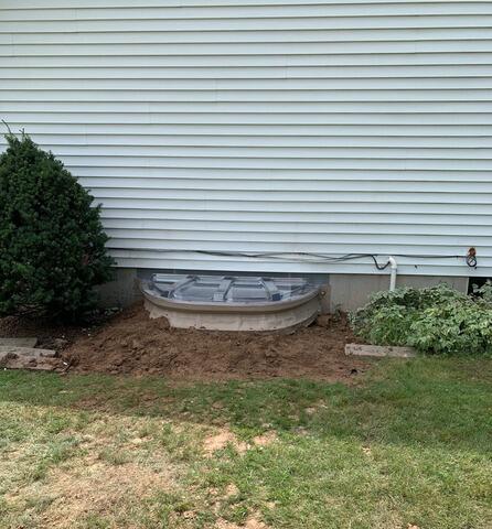 Egress Window Brings Natural Light to Basement Office in Denmark, WI - After Photo