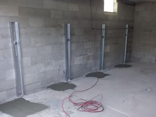 Garage Foundation Wall Stabilized in Denmark, WI - After Photo