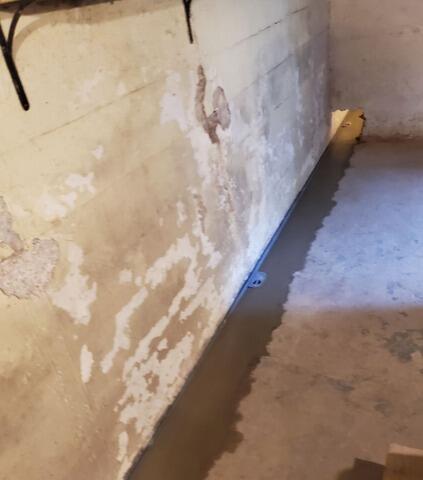 Wet Basement Waterproofed in Denmark, WI - After Photo