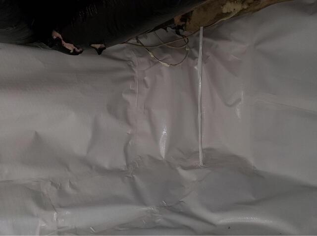Damp Crawl Space Vapor Barrier Encapsulation in Oneida, WI - After Photo