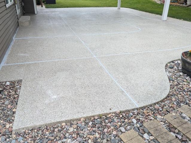 Sunken Rear Patio Lifted and Repaired in Oneida, WI - After Photo