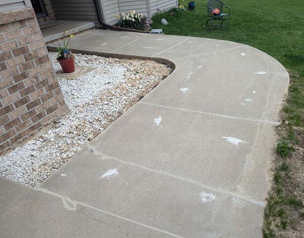 Sunken Concrete Lifted and Sealed in Pulaski, WI - After Photo