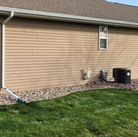 New Egress Window Adds Light and a Safe Exit in Pulaski, WI - Before Photo