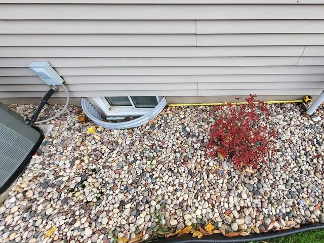 Egress Window Installed for Finished Basement in Wrightstown, WI - Before Photo