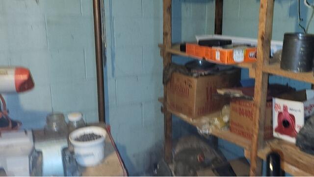 Basement Water Seepage Controlled with Interior Drainage in Appleton, WI - Before Photo